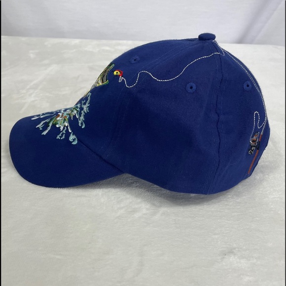 Bass Fish Blue Cotton Hat NWOT - Picture 3 of 11
